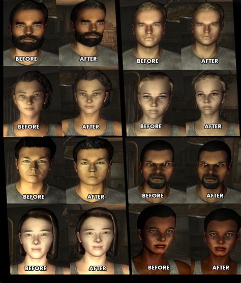 fallout new vegas character presets|fallout new vegas better faces.